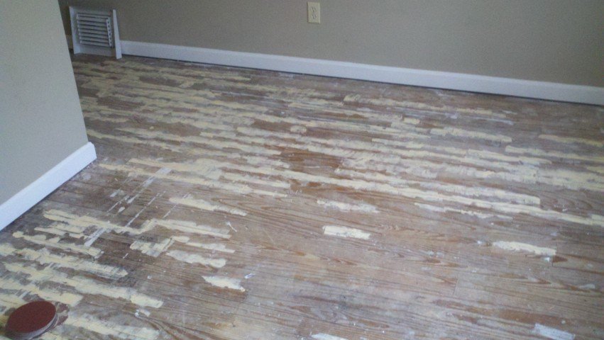 damaged hardwood floor in need of restoration 