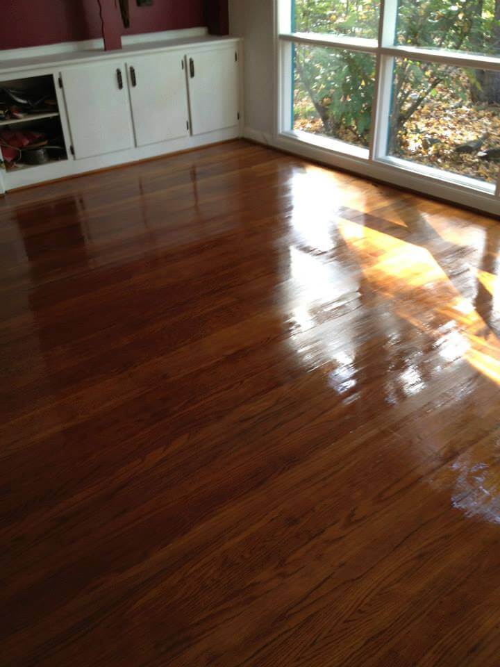 a completed Fabulous Floors Cleveland refinishing project