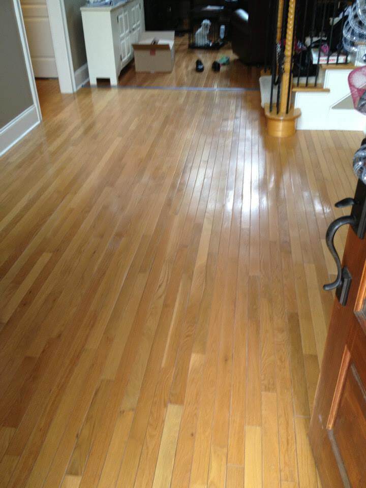 an akron hardwood floor that needs to be resurfaced