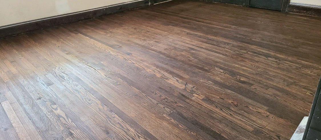 after a wood floor refinishing in cleveland